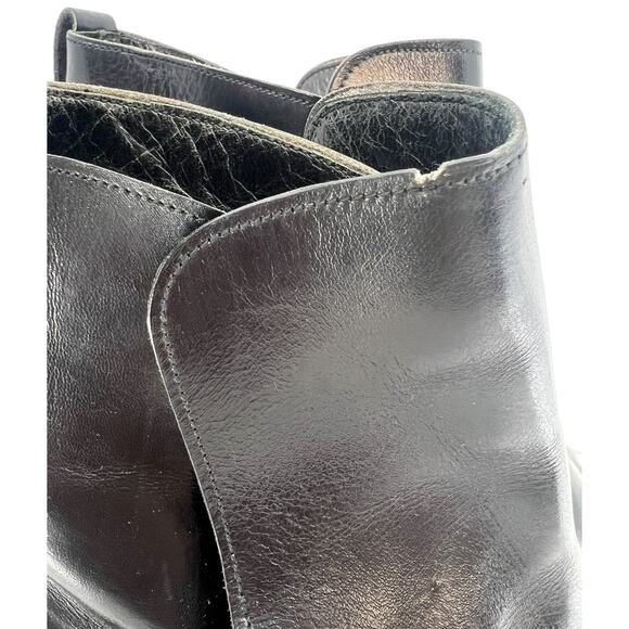 Vintage Handmade Black Leather Pull On Ankle Boots Spain with Shoe Tree - 7D main image 15